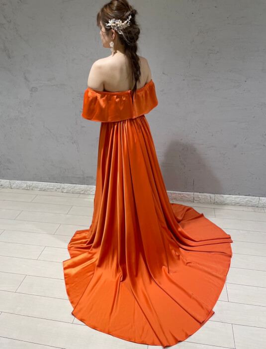 オレンジカラードレス【キャトル】のご紹介♪ | ウェディングドレス 