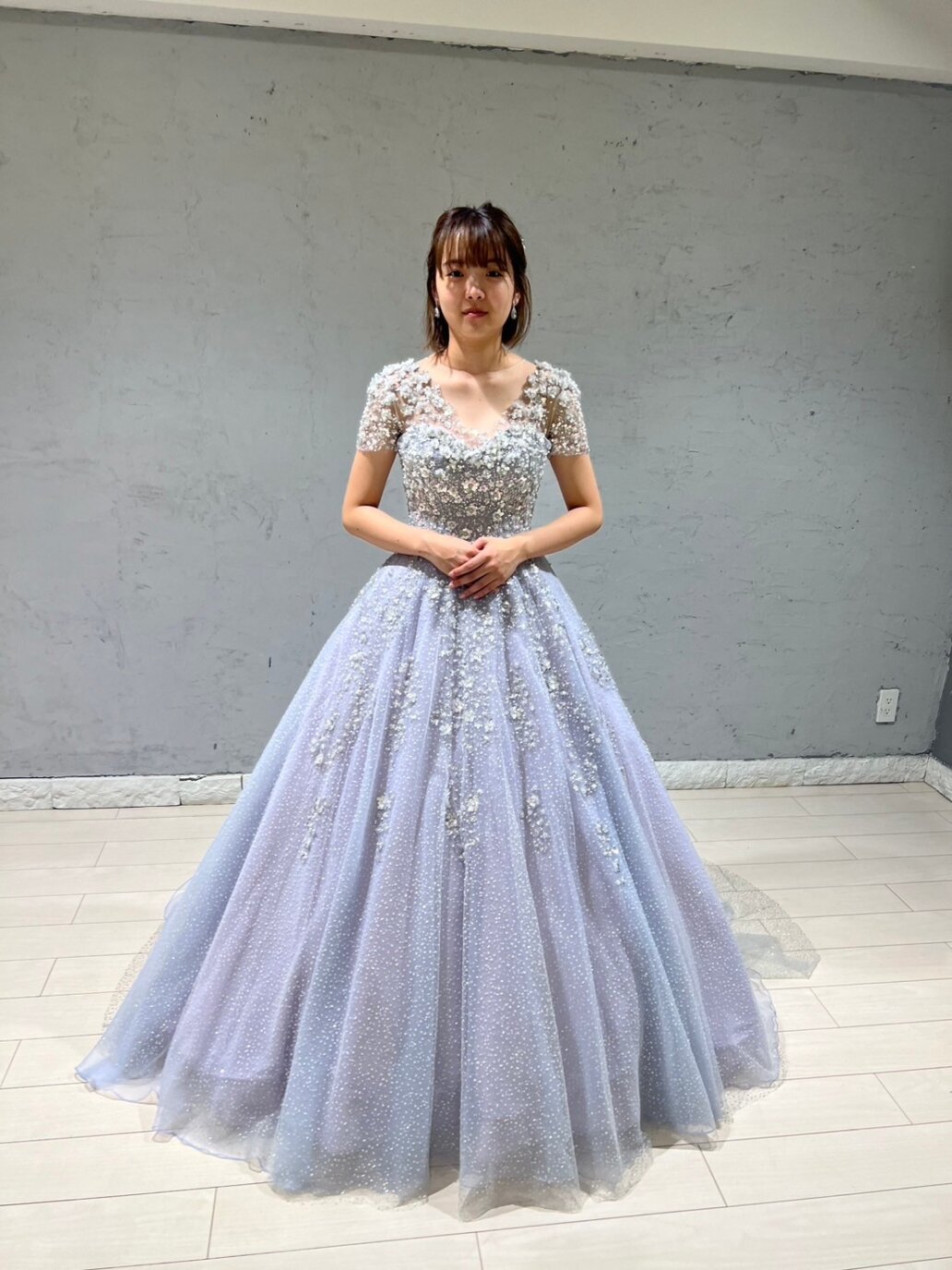 KIYOKO HATA～韓国風ラベンダーカラードレス | ウェディングドレス 
