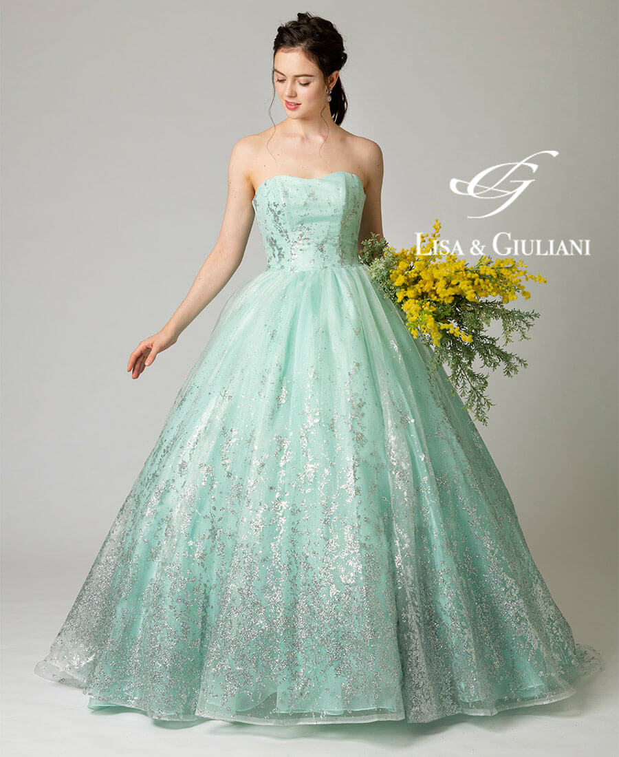 Lisa & Giuliani プリマグリーン カラードレス ウェディングドレス